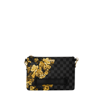 GOLD FLORAL REMIX CROSSOVER CLUTCH