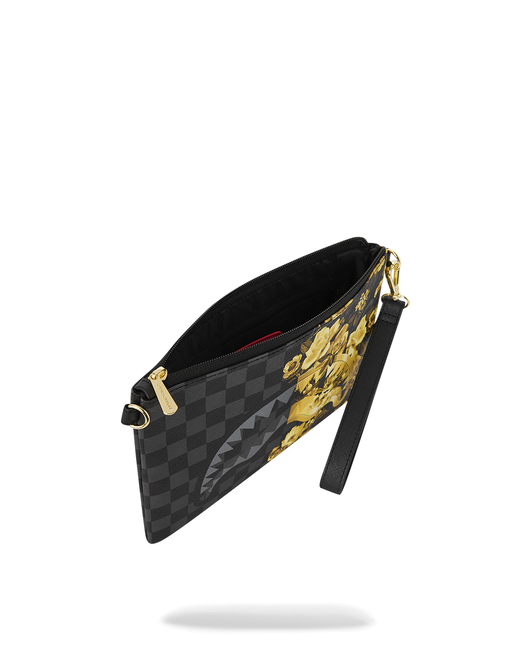 GOLD FLORAL REMIX CROSSOVER CLUTCH