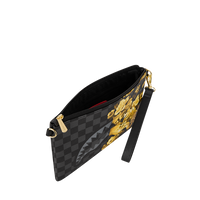 GOLD FLORAL REMIX CROSSOVER CLUTCH