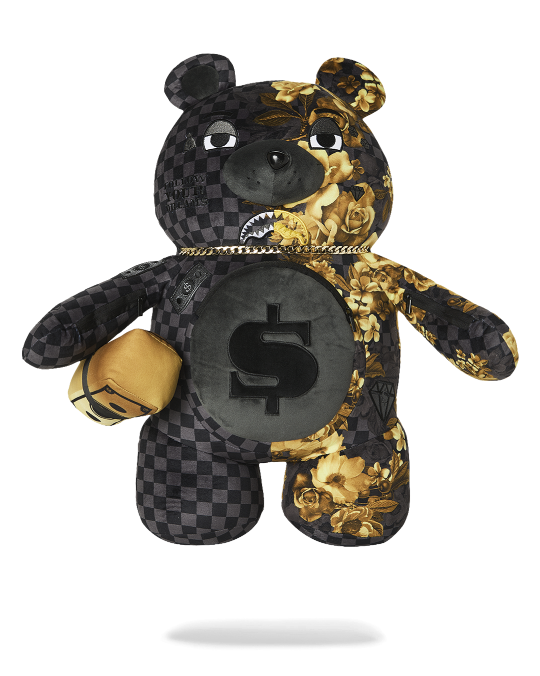 GOLD FLORAL REMIX MONEYBEAR BACKPACK