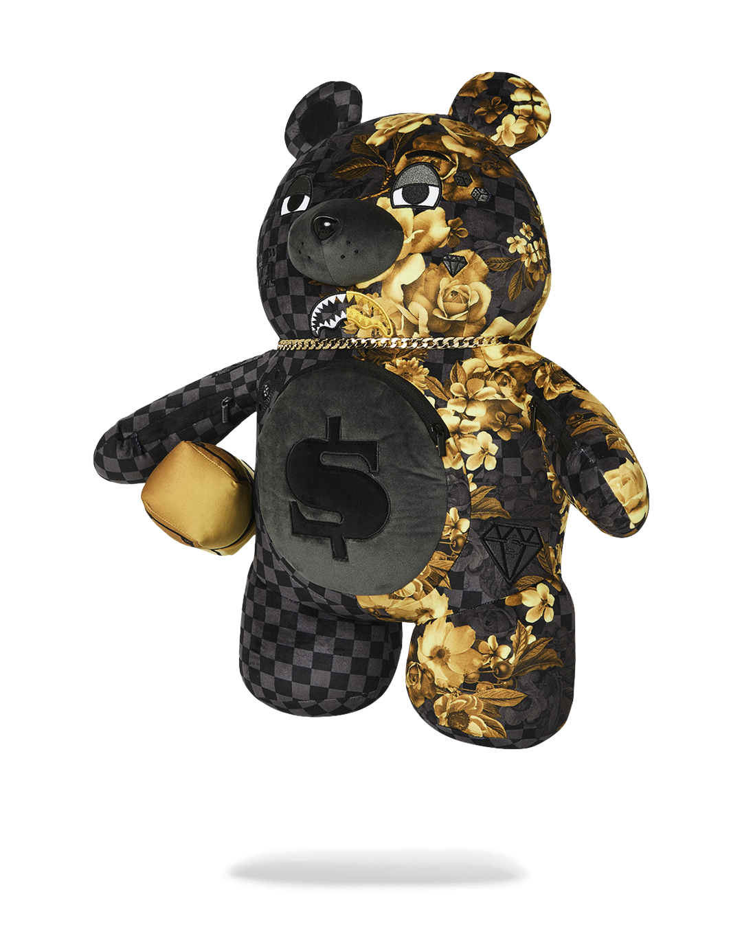 GOLD FLORAL REMIX MONEYBEAR BACKPACK