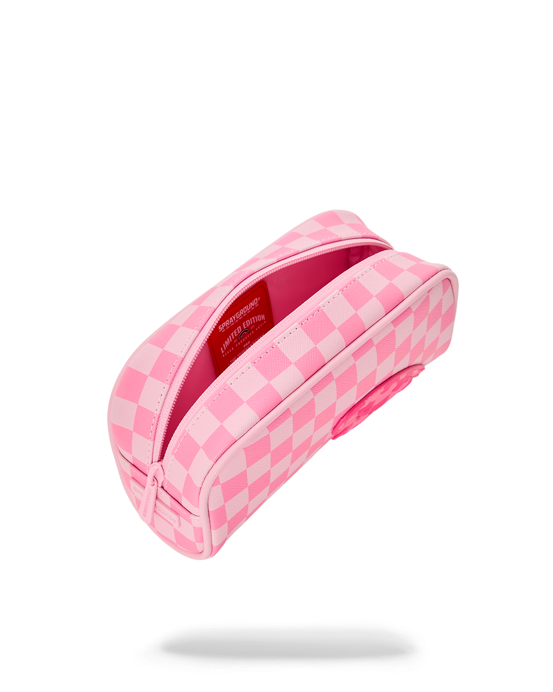 PINK SHARKS IN PARIS PATCH POUCH