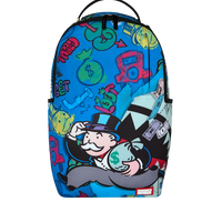 MONOPOLY BLUE TEAR THROUGH DLXSR BACKPACK