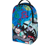 MONOPOLY BLUE TEAR THROUGH DLXSR BACKPACK