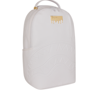 GOLD BRICK LUXE WHITE BACKPACK