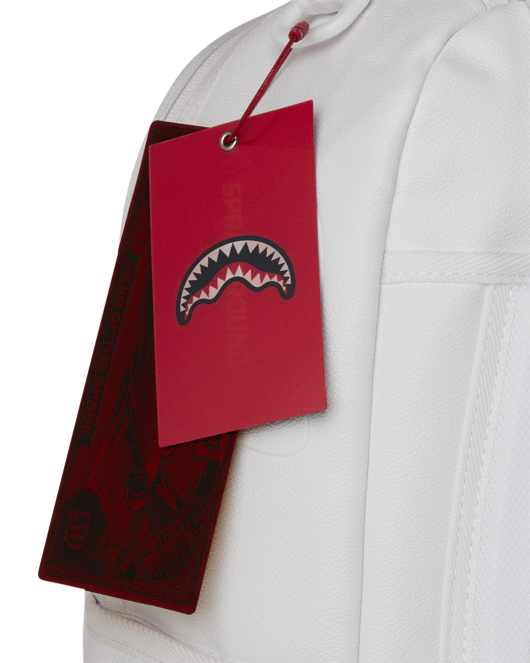 GOLD BRICK LUXE WHITE BACKPACK