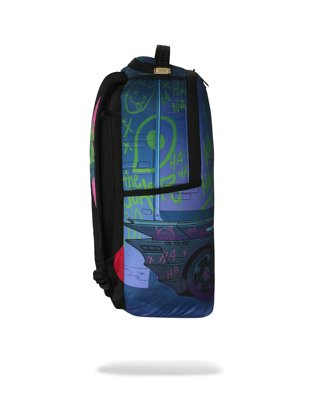 DC JOKER TAGGED UP BATMOBILE DLXSR BACKPACK