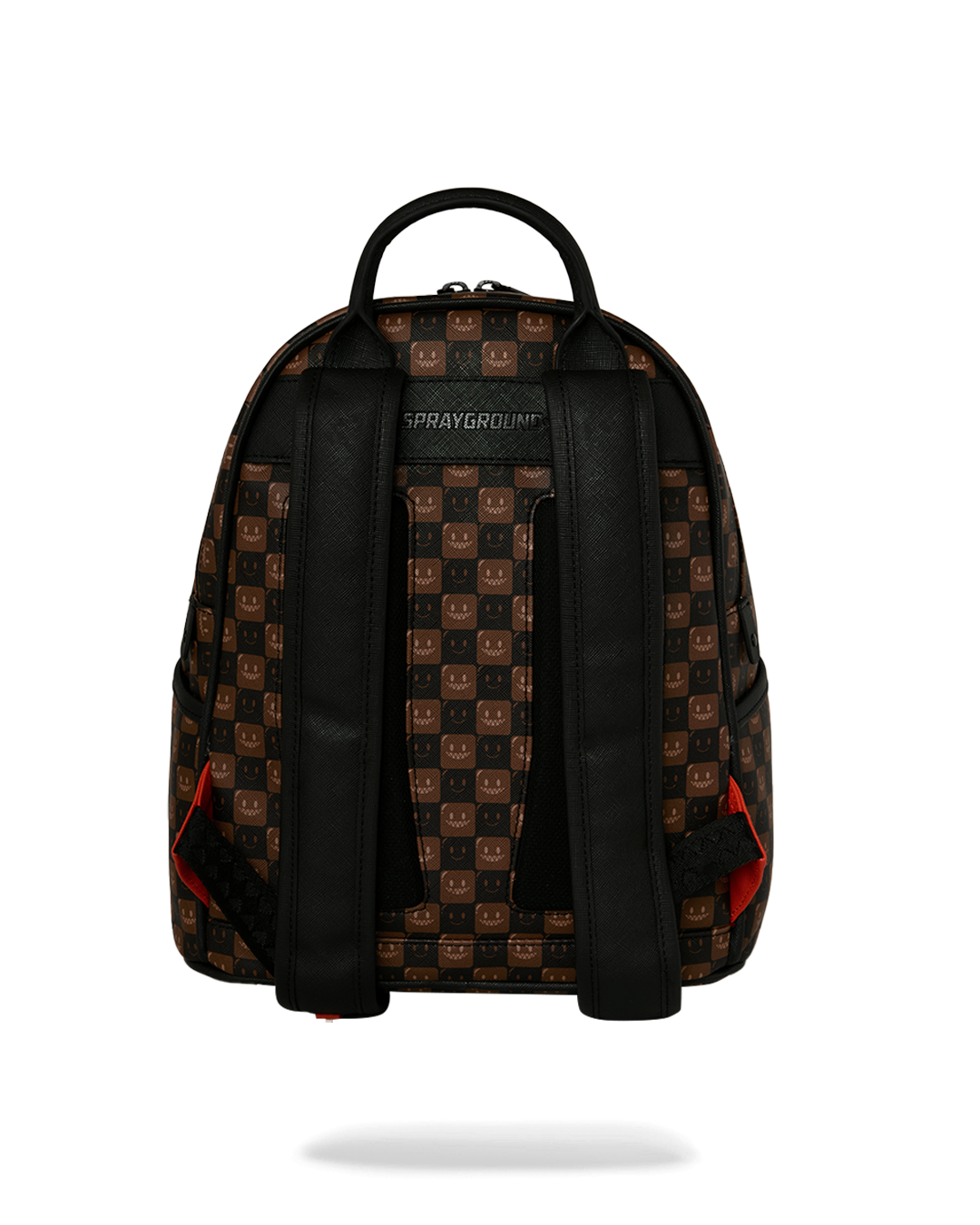 SHARKS IN PARIS WTF BUBBLE BROWN CHECK SAVAGE BACKPACK