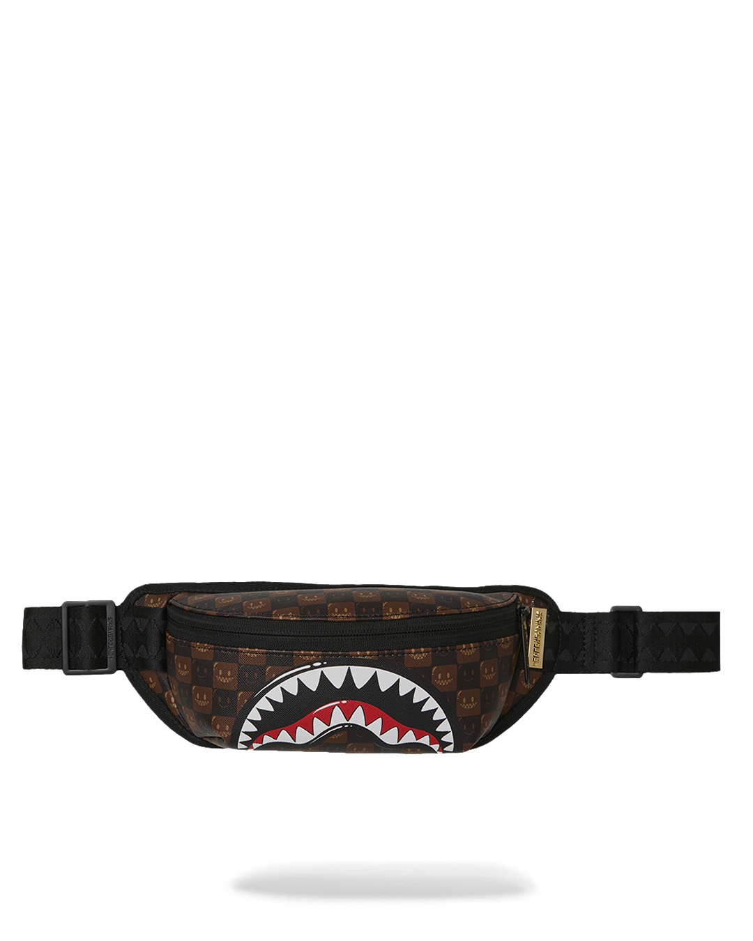 SHARKS IN PARIS WTF BUBBLE BROWN CHECK CROSSBODY