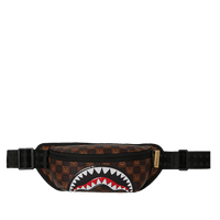 SHARKS IN PARIS WTF BUBBLE BROWN CHECK CROSSBODY