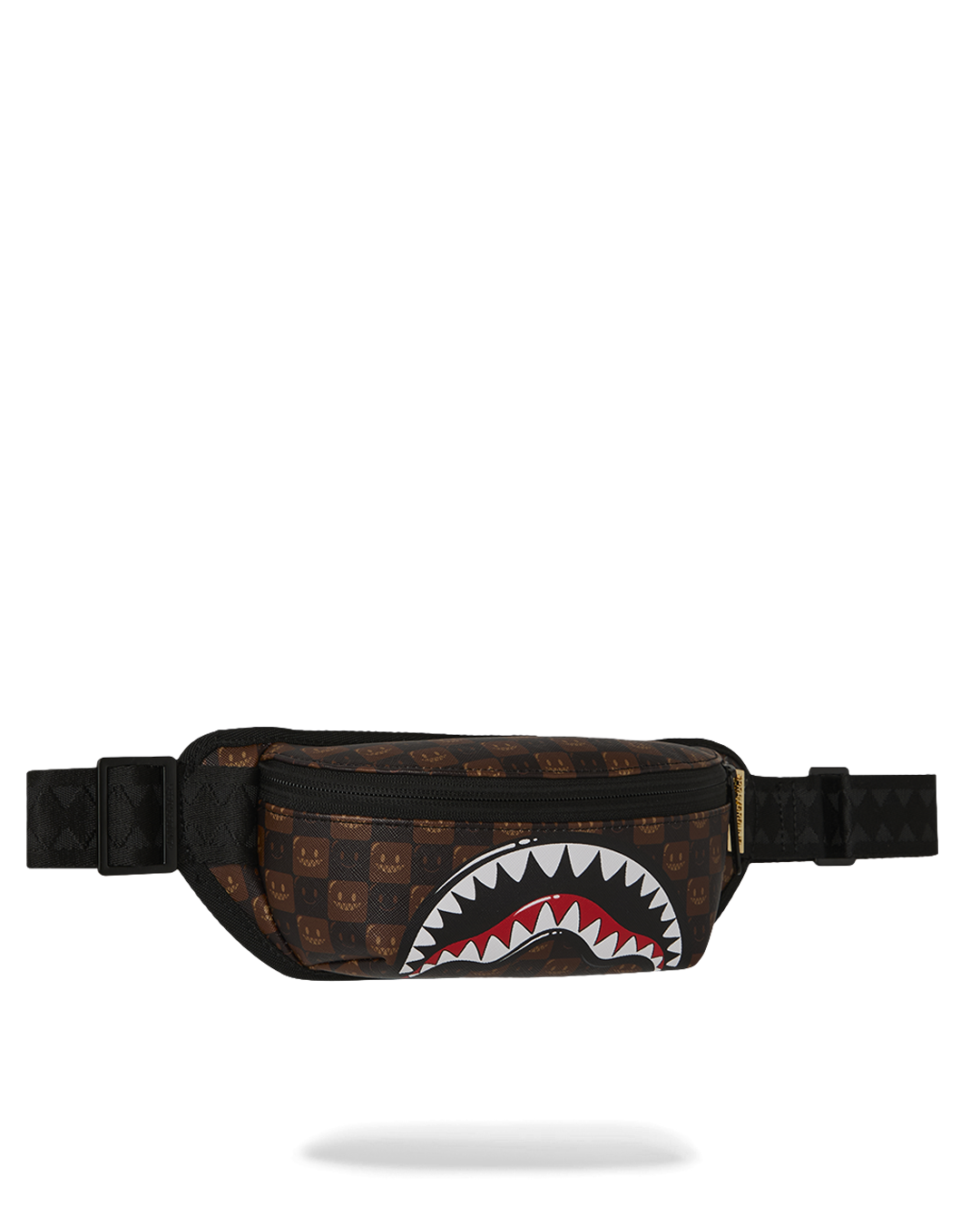SHARKS IN PARIS WTF BUBBLE BROWN CHECK CROSSBODY