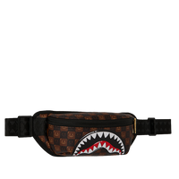 SHARKS IN PARIS WTF BUBBLE BROWN CHECK CROSSBODY