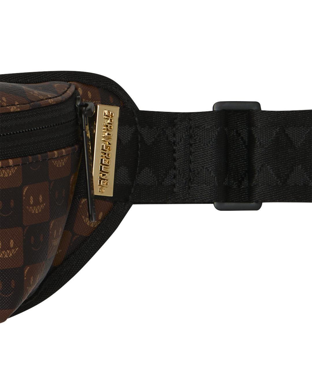SHARKS IN PARIS WTF BUBBLE BROWN CHECK CROSSBODY