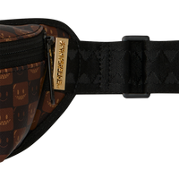 SHARKS IN PARIS WTF BUBBLE BROWN CHECK CROSSBODY