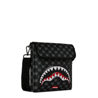 SHARKS IN PARIS WTF BUBBLY BLACK CHECK MESSENGER SLING