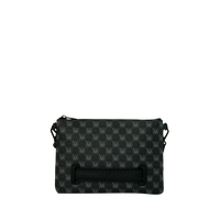 SHARKS IN PARIS WTF BUBBLY BLACK CHECK POUCHETTE