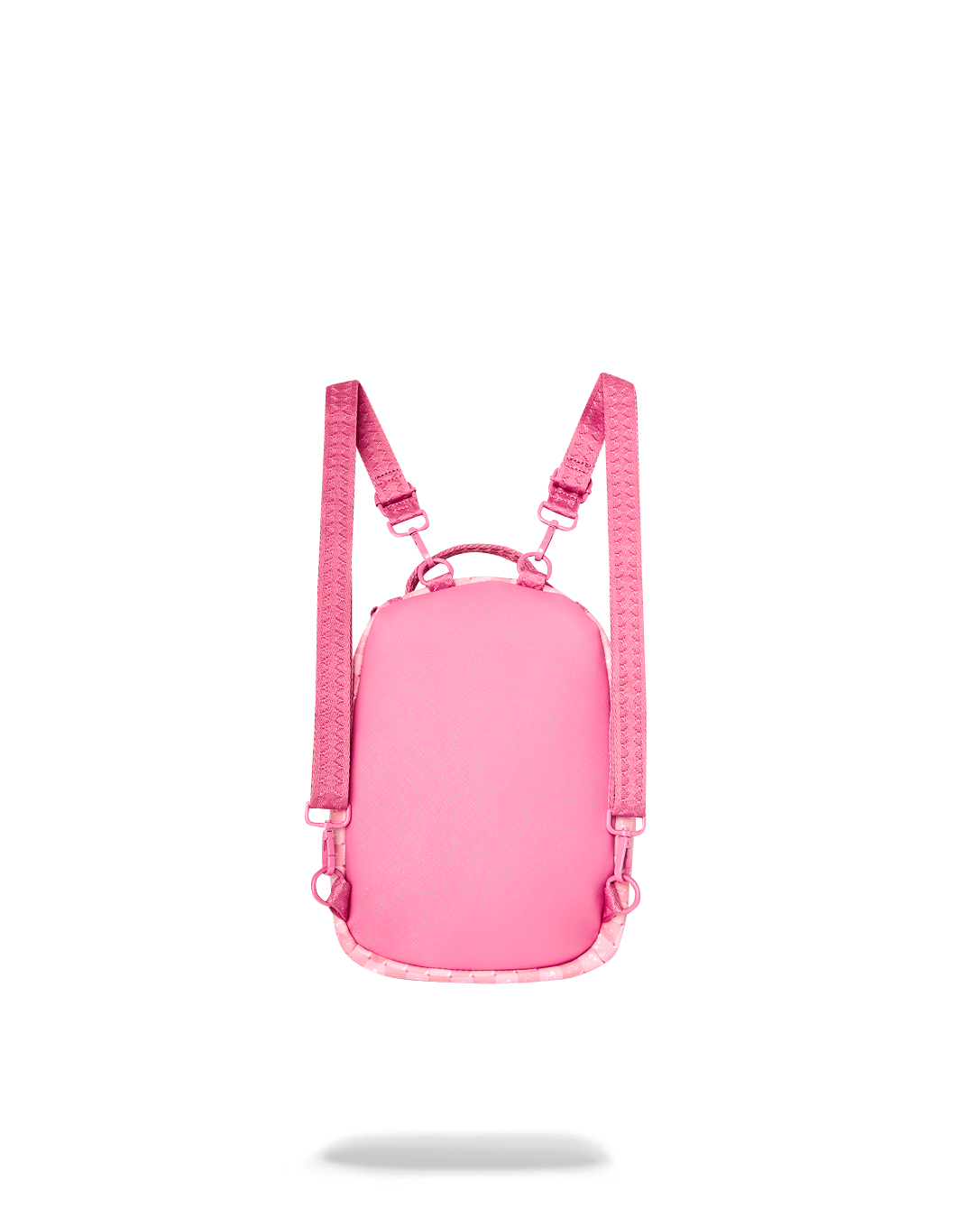 PINK NEW CHECK FACES MINI BACKPACK
