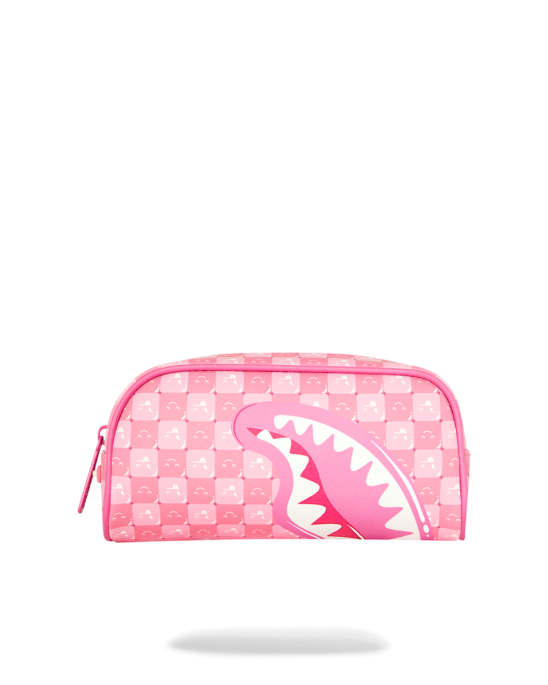 PINK NEW CHECK FACES PENCIL POUCH