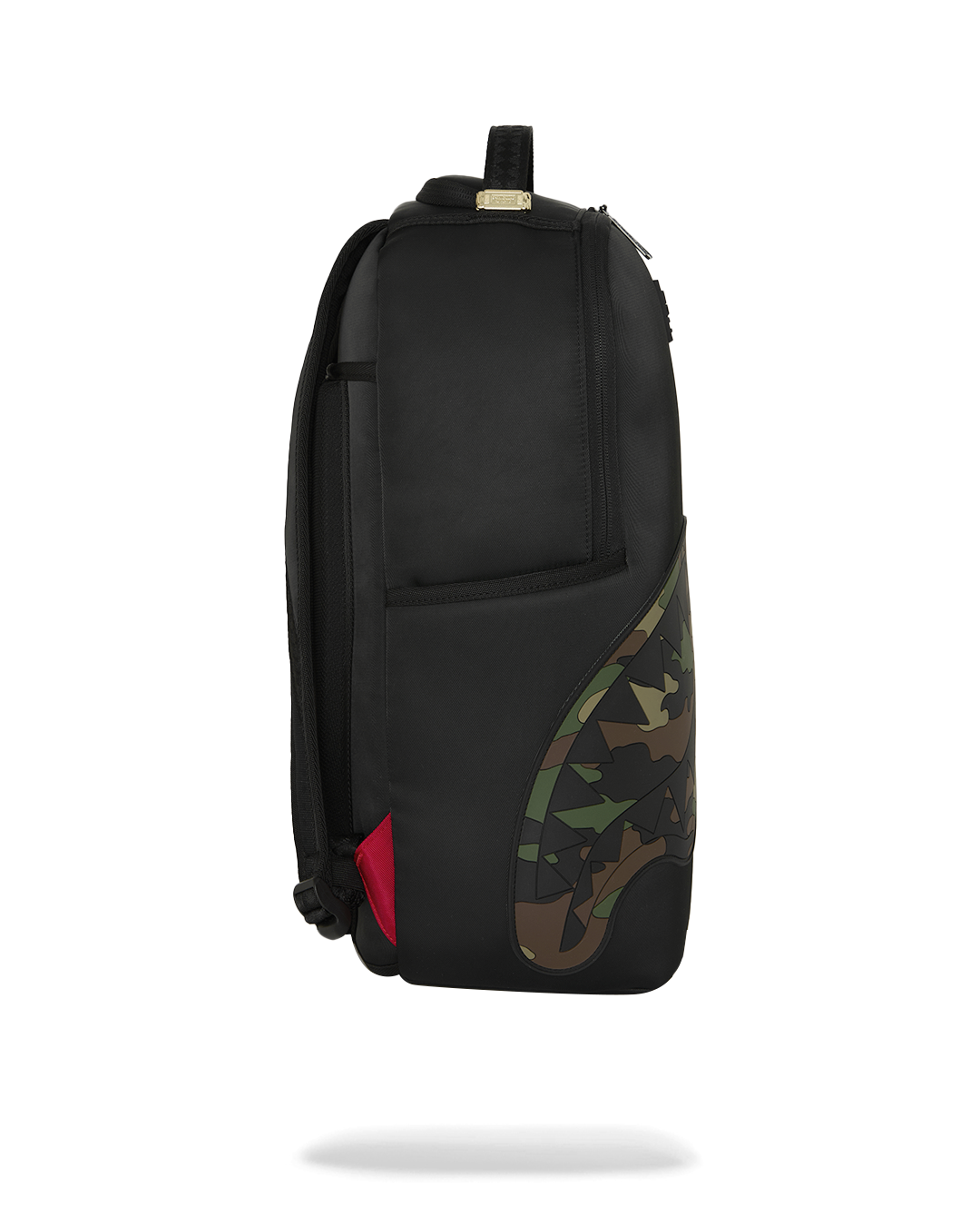 SHARK CENTRAL BLACK NYLON CAMO EMBOSSED SHARK DLXSR BACKPACK