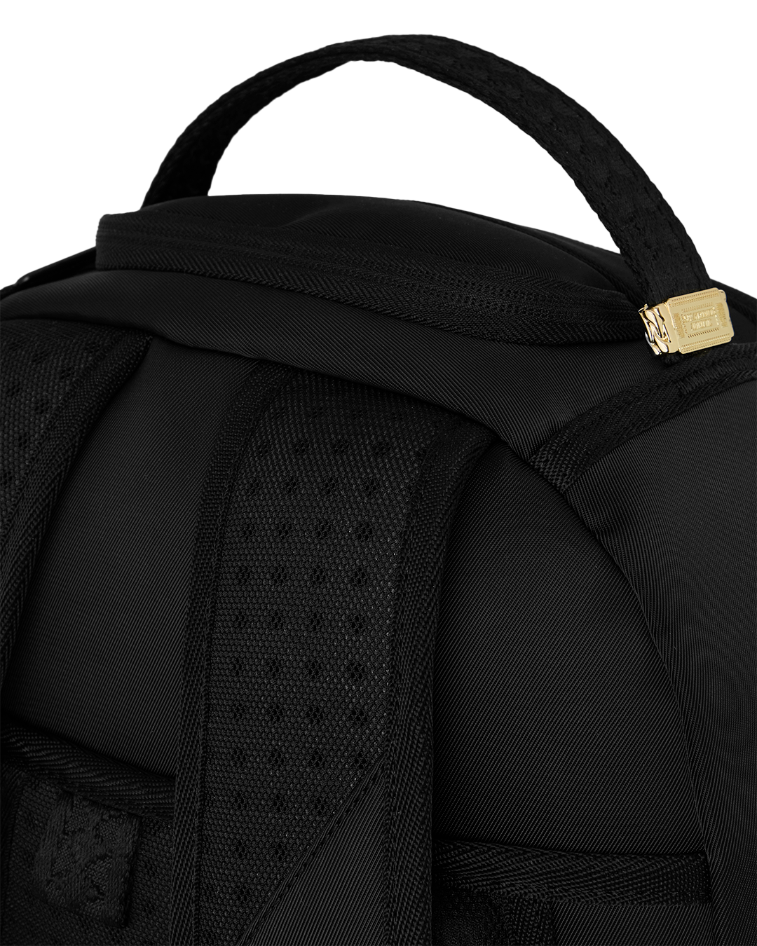 SHARK CENTRAL BLACK NYLON CAMO EMBOSSED SHARK DLXSR BACKPACK