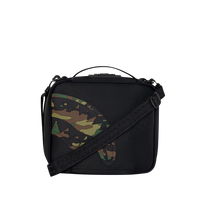 SHARK CENTRAL BLACK NYLON CAMO EMBOSSED SHARK SNACKPACK
