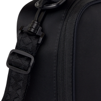 SHARK CENTRAL BLACK NYLON CAMO EMBOSSED SHARK SNACKPACK