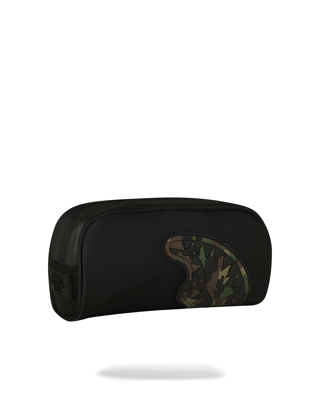 SHARK CENTRAL BLACK NYLON CAMO EMBOSSED SHARK POUCH
