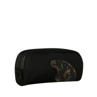 SHARK CENTRAL BLACK NYLON CAMO EMBOSSED SHARK POUCH