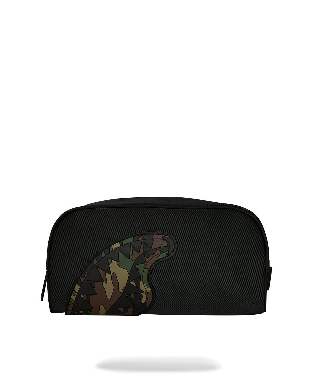 SHARK CENTRAL BLACK NYLON CAMO EMBOSSED SHARK POUCH
