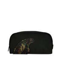 SHARK CENTRAL BLACK NYLON CAMO EMBOSSED SHARK POUCH