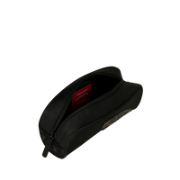 SHARK CENTRAL BLACK NYLON CAMO EMBOSSED SHARK POUCH
