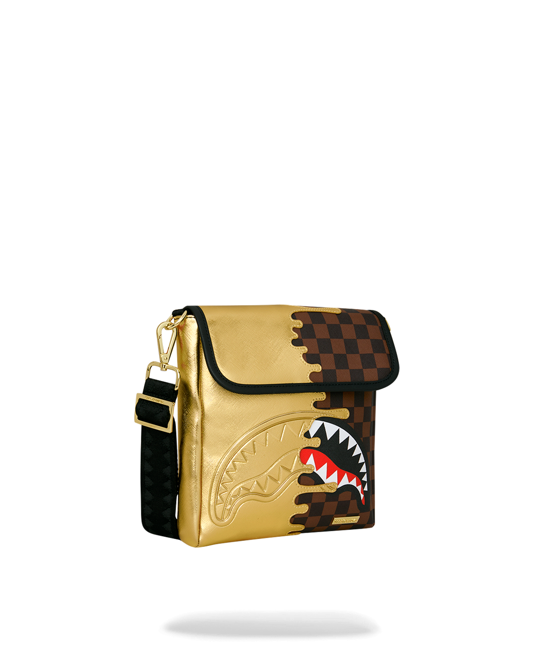GOLD DRIP MESSENGER SLING