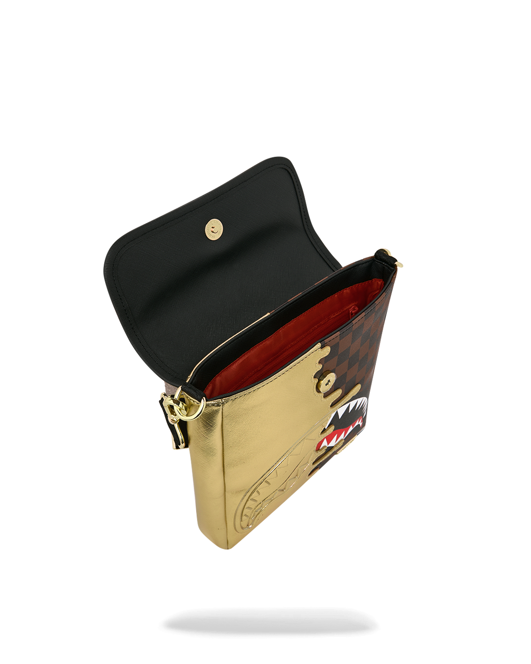 GOLD DRIP MESSENGER SLING