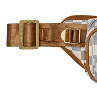 EMBOSSED CREAM CHECK MINI CARGO CROSSBODY