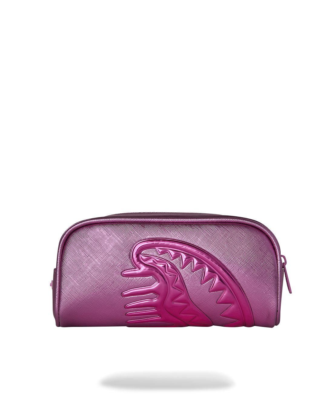METALLIC PINK METALLIC DRIP PENCIL POUCH