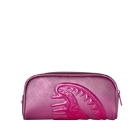 METALLIC PINK METALLIC DRIP PENCIL POUCH