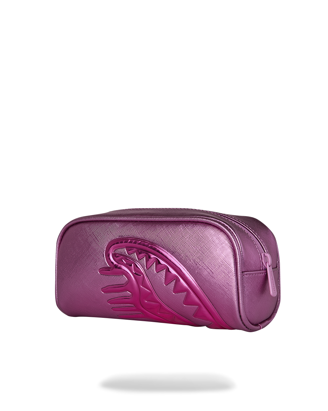 METALLIC PINK METALLIC DRIP PENCIL POUCH