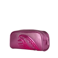 METALLIC PINK METALLIC DRIP PENCIL POUCH