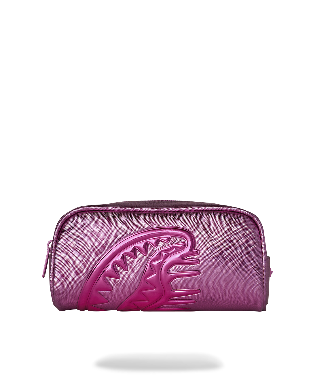 METALLIC PINK METALLIC DRIP PENCIL POUCH