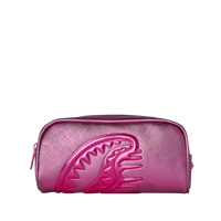 METALLIC PINK METALLIC DRIP PENCIL POUCH