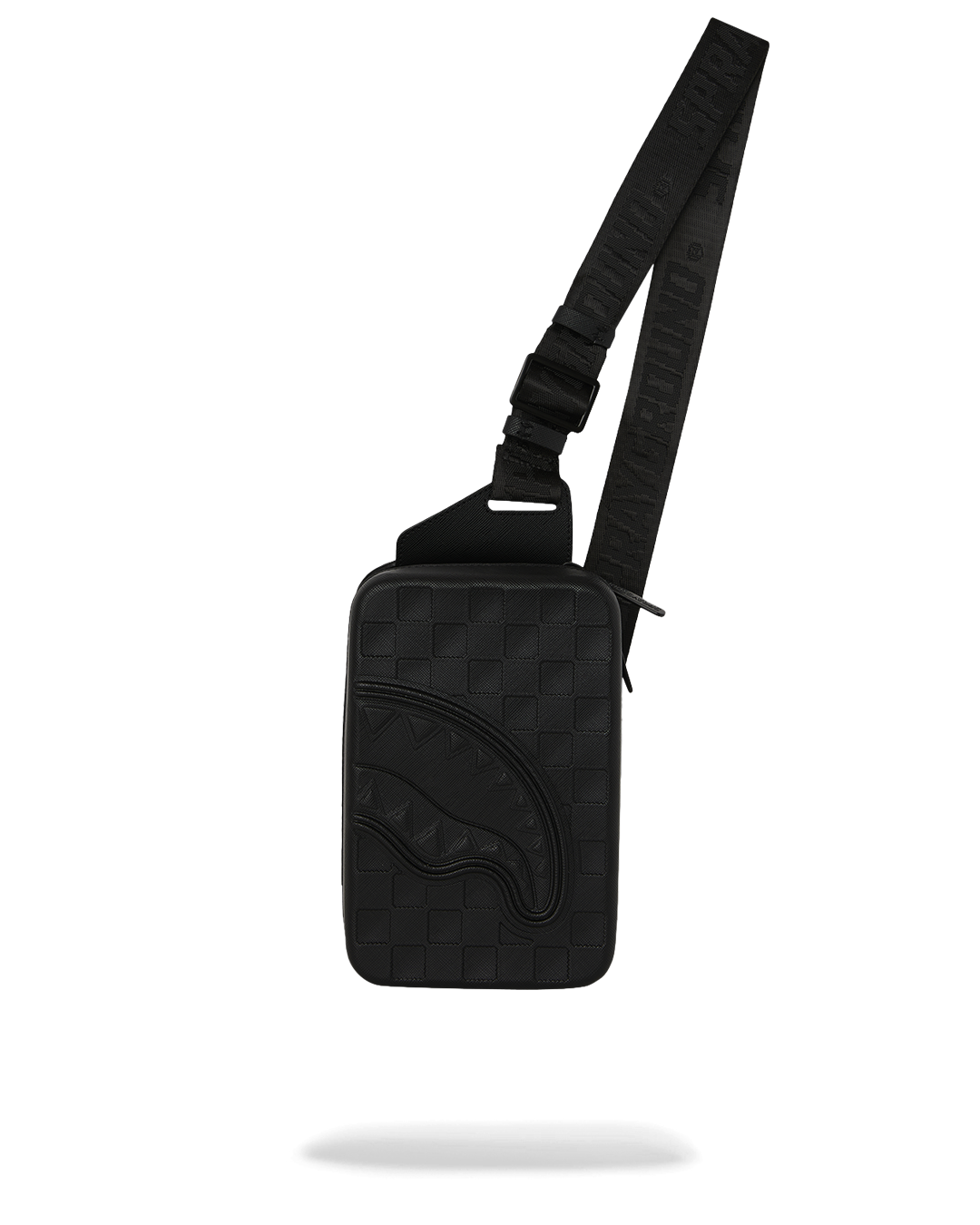 RAISED CHECK EMBOSSED HARDSHELL SLING
