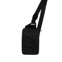 RAISED CHECK EMBOSSED HARDSHELL SLING
