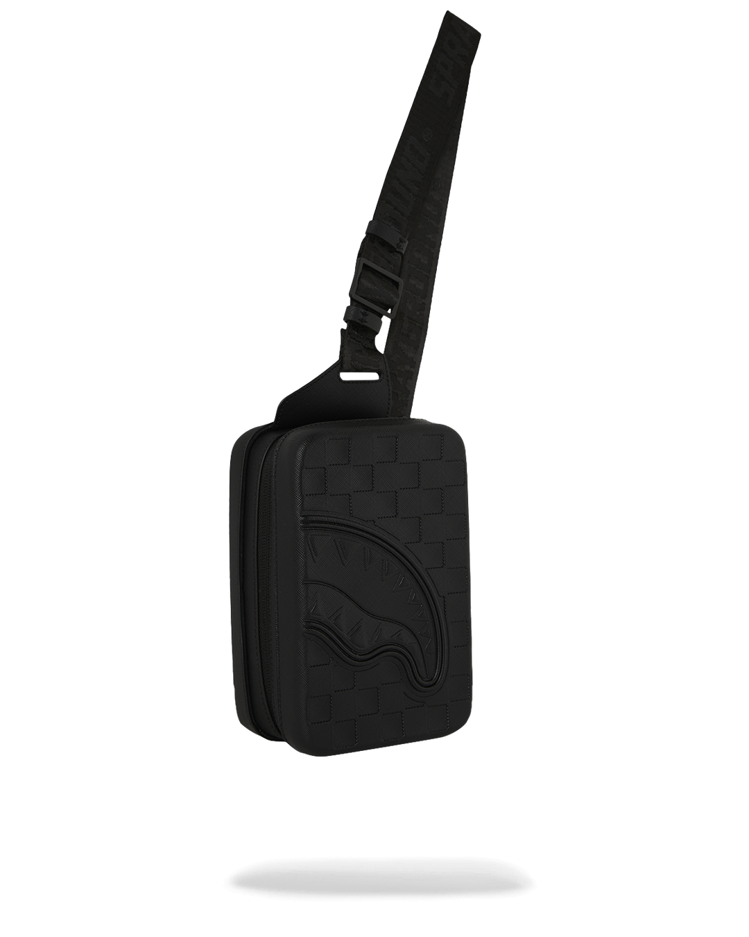 RAISED CHECK EMBOSSED HARDSHELL SLING