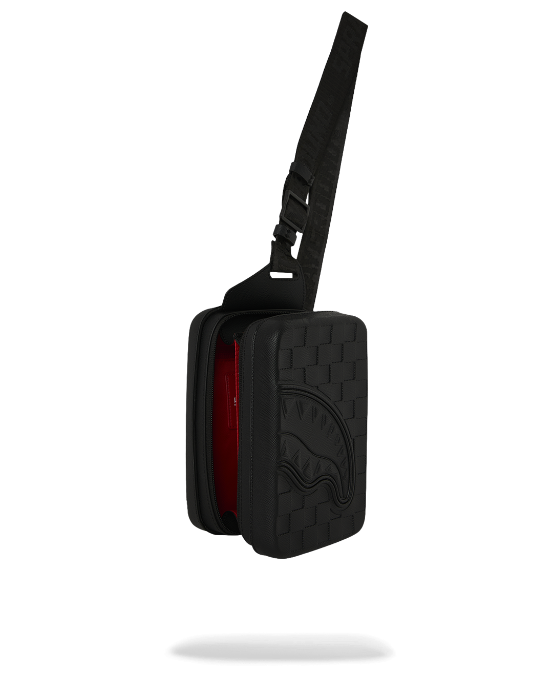 RAISED CHECK EMBOSSED HARDSHELL SLING