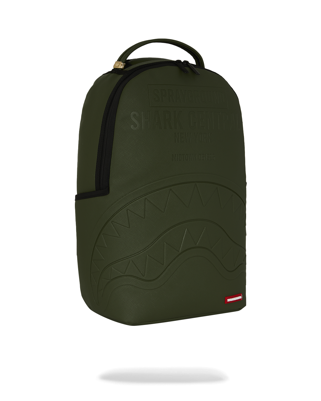 SHARK CENTRAL EMBOSSED GREEN DLXSV BACKPACK