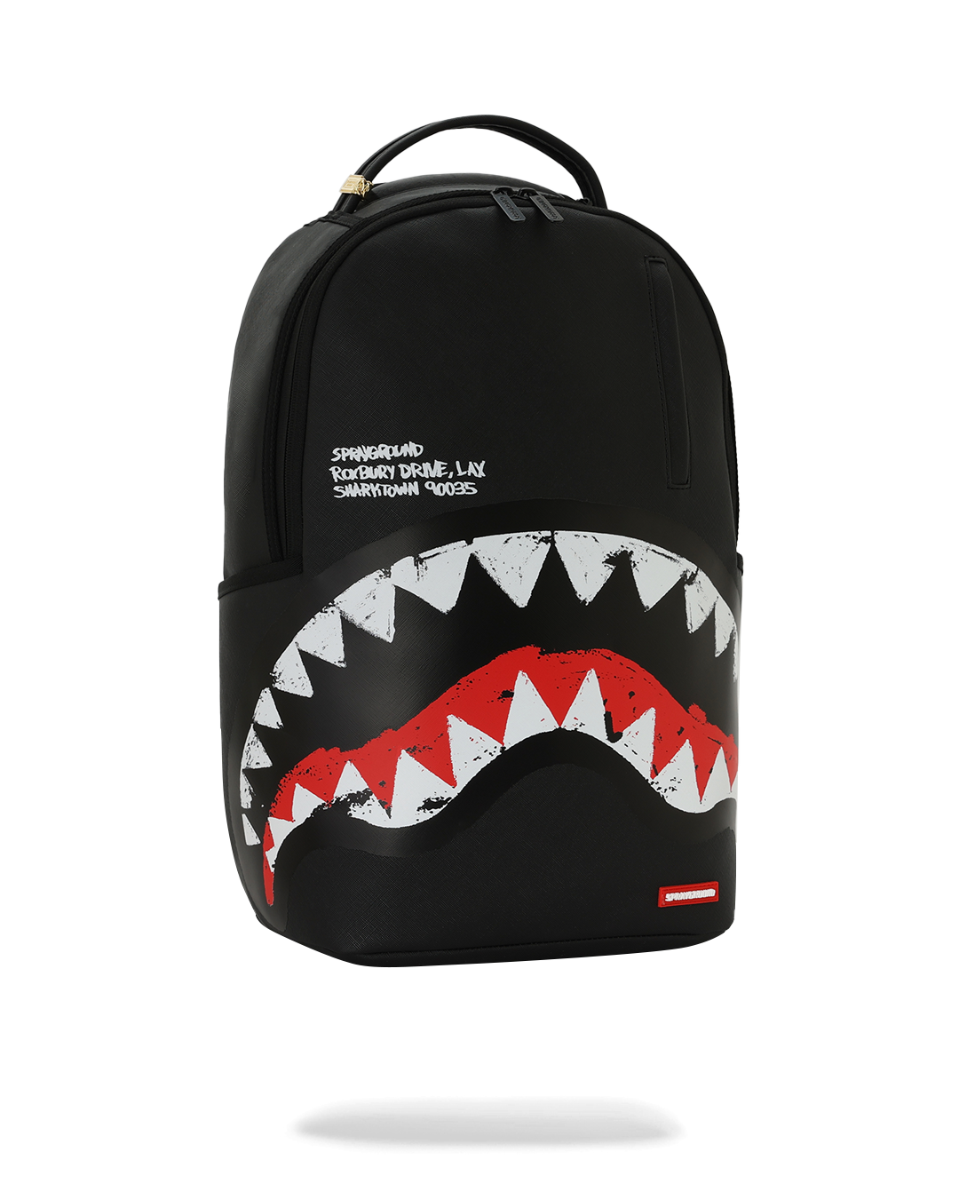 SHARK CENTRAL BLACK EMBROIDERED SHARK DLXSV BACKPACK