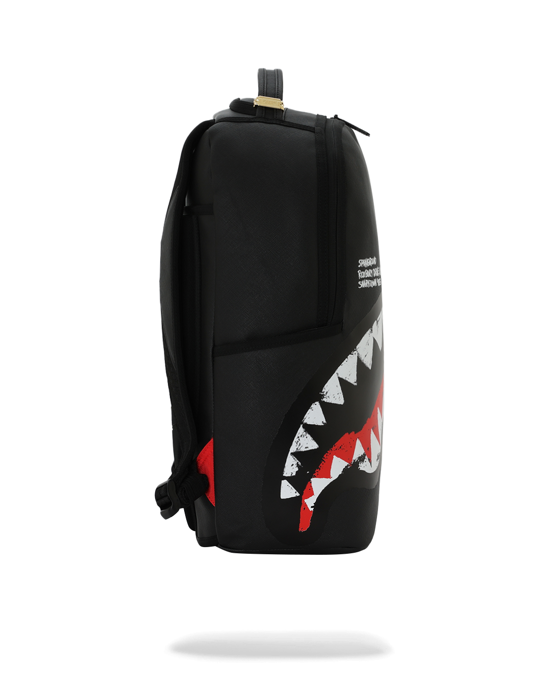 SHARK CENTRAL BLACK EMBROIDERED SHARK DLXSV BACKPACK