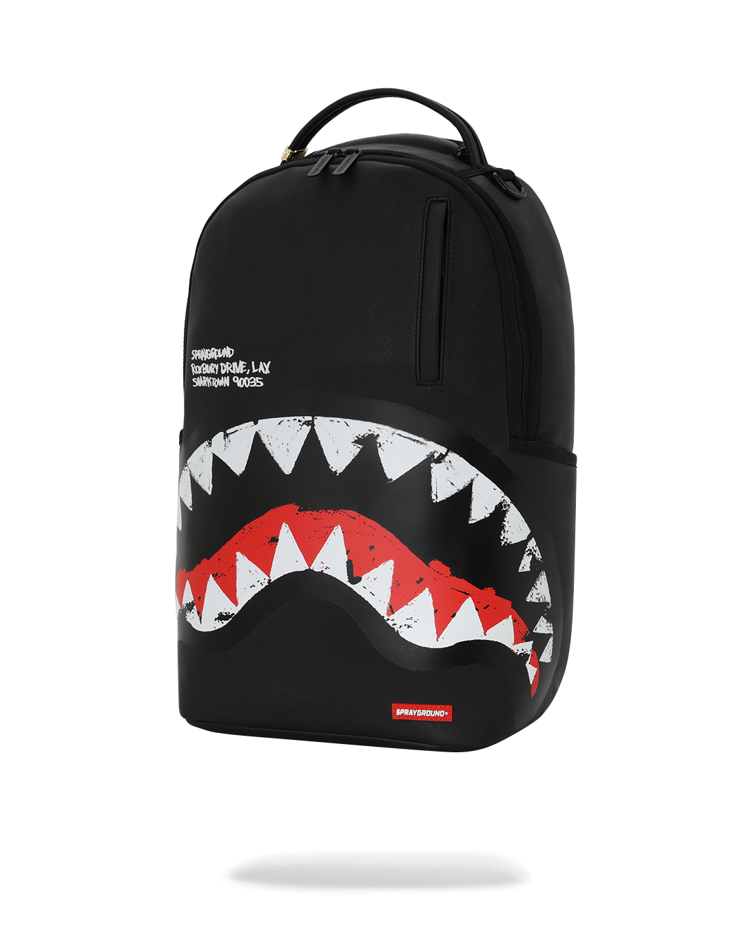 SHARK CENTRAL BLACK EMBROIDERED SHARK DLXSV BACKPACK