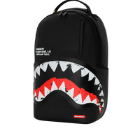 SHARK CENTRAL BLACK EMBROIDERED SHARK DLXSV BACKPACK