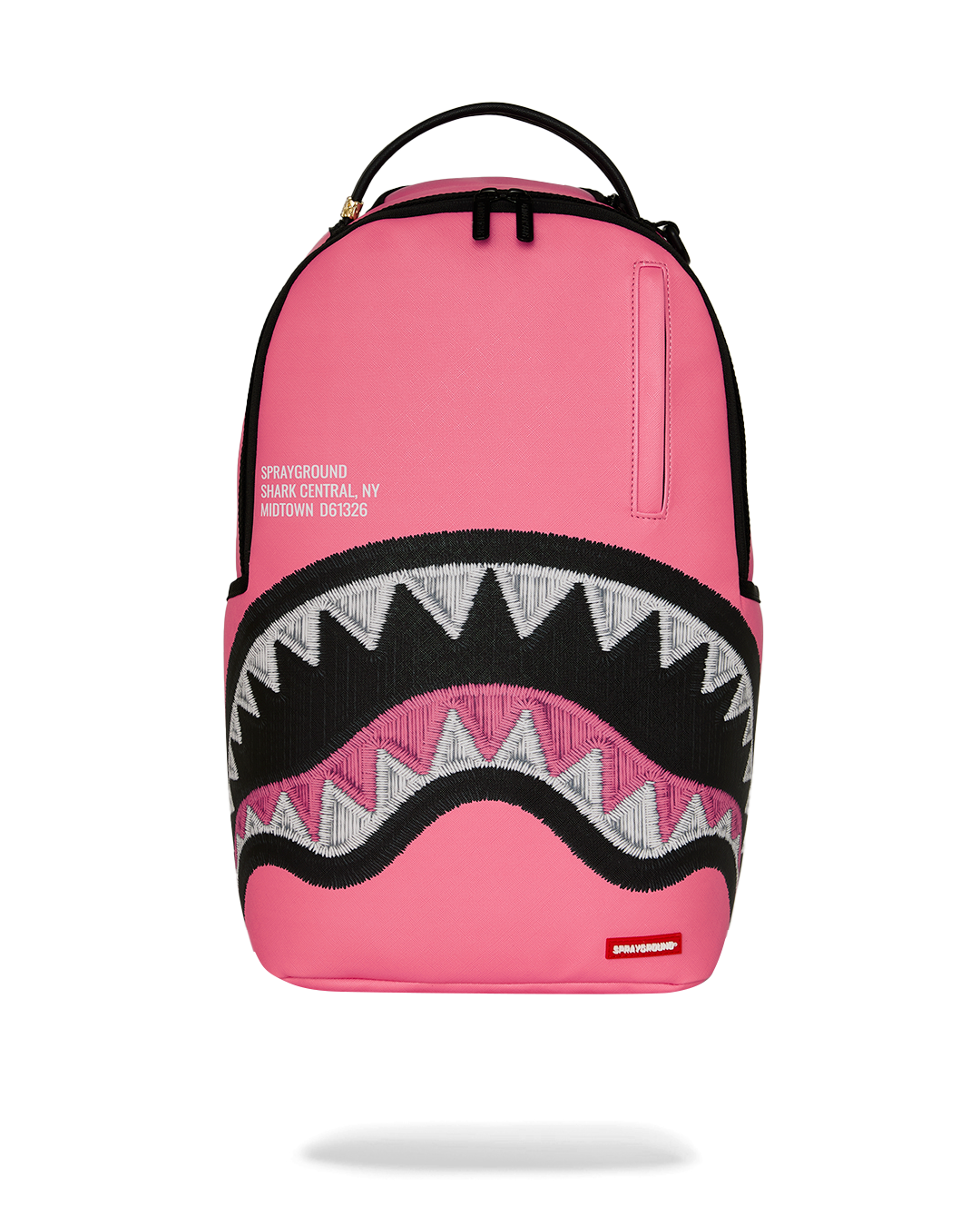 SHARK CENTRAL PINK EMBROIDERED SHARK DLXSV BACKPACK